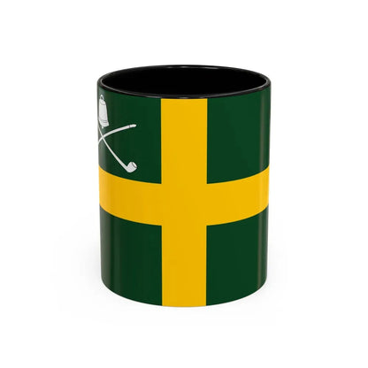 Flag of Wreay UK - Accent Coffee Mug 11oz Black - Go Mug Yourself