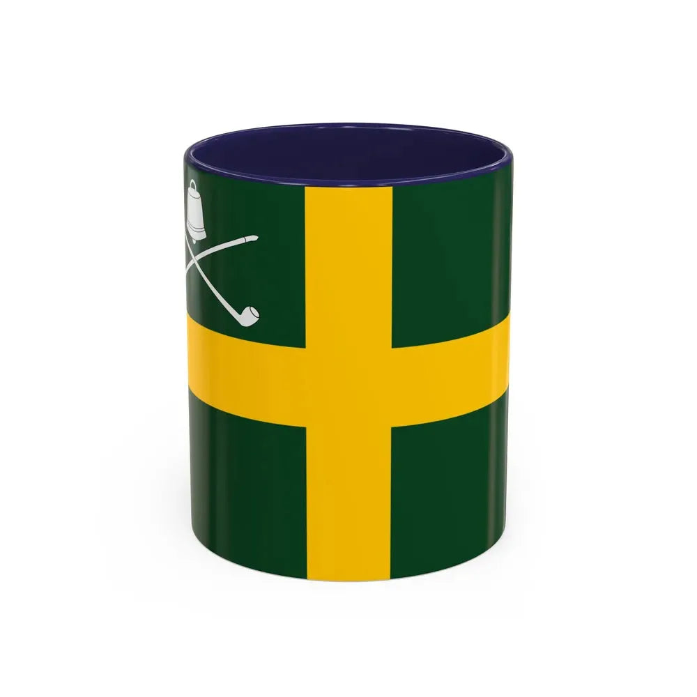 Flag of Wreay UK - Accent Coffee Mug 11oz Navy - Go Mug Yourself