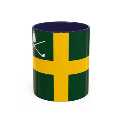 Flag of Wreay UK - Accent Coffee Mug 11oz Navy - Go Mug Yourself