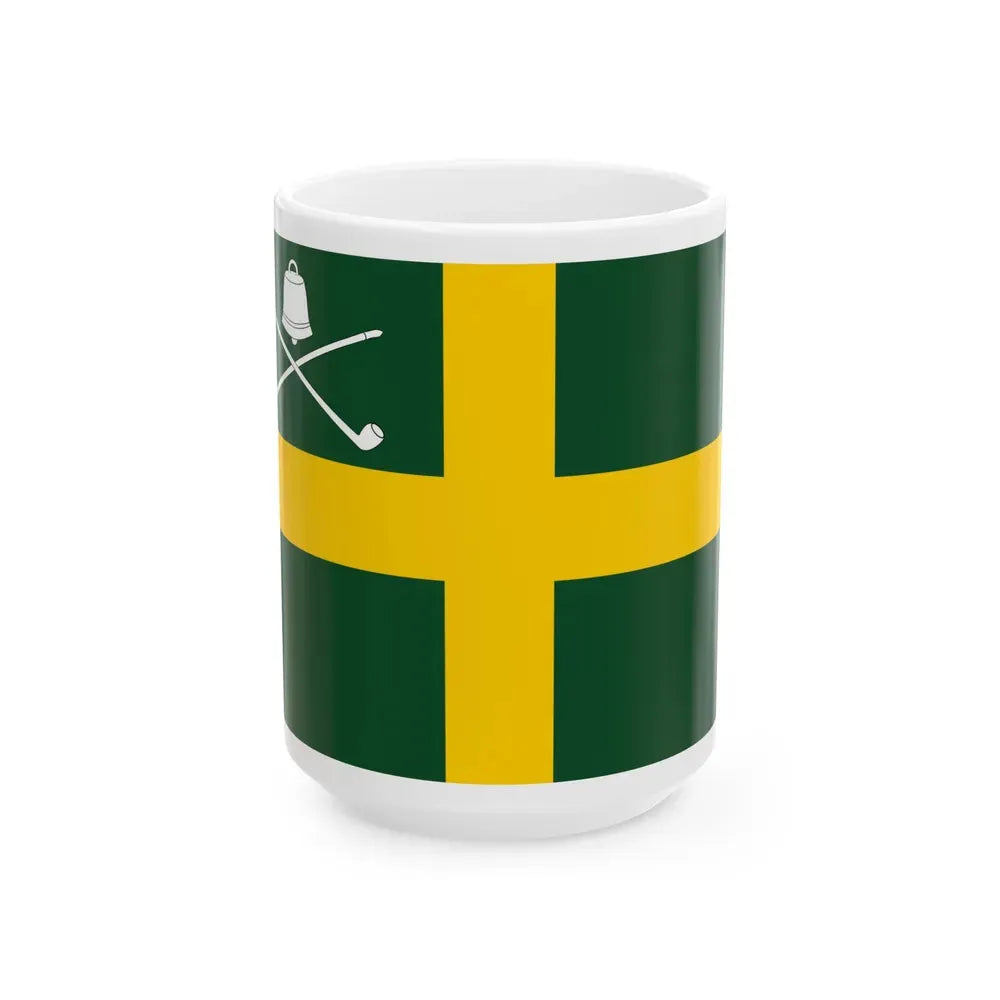 Flag of Wreay UK - White Coffee Mug 15oz - Go Mug Yourself
