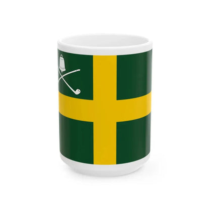 Flag of Wreay UK - White Coffee Mug 15oz - Go Mug Yourself