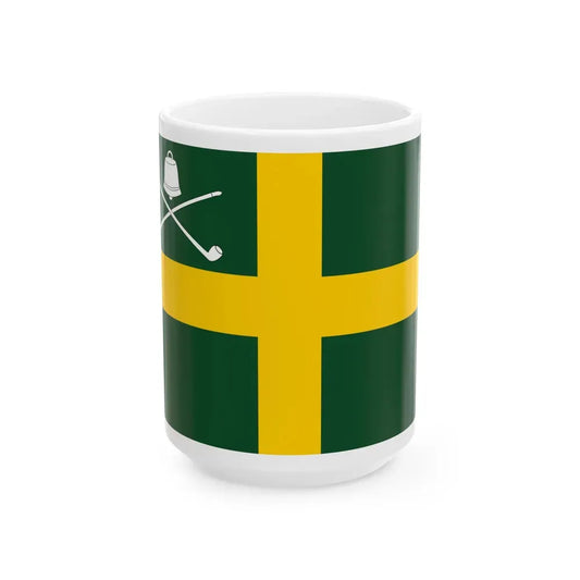 Flag of Wreay UK - White Coffee Mug 15oz - Go Mug Yourself