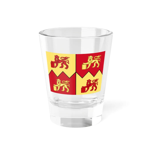 Flag of Wrexham Glyndwr University (United Kingdom) Shot Glass 1.5oz 1.5oz - Go Mug Yourself