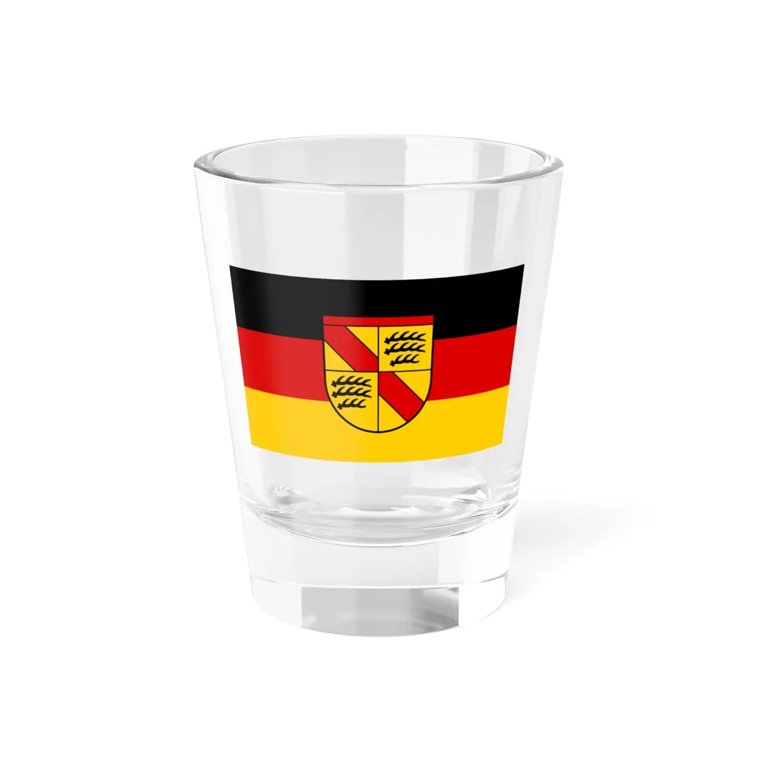 Flag of Württemberg-Baden (Germany) Shot Glass 1.5oz 1.5oz - Go Mug Yourself