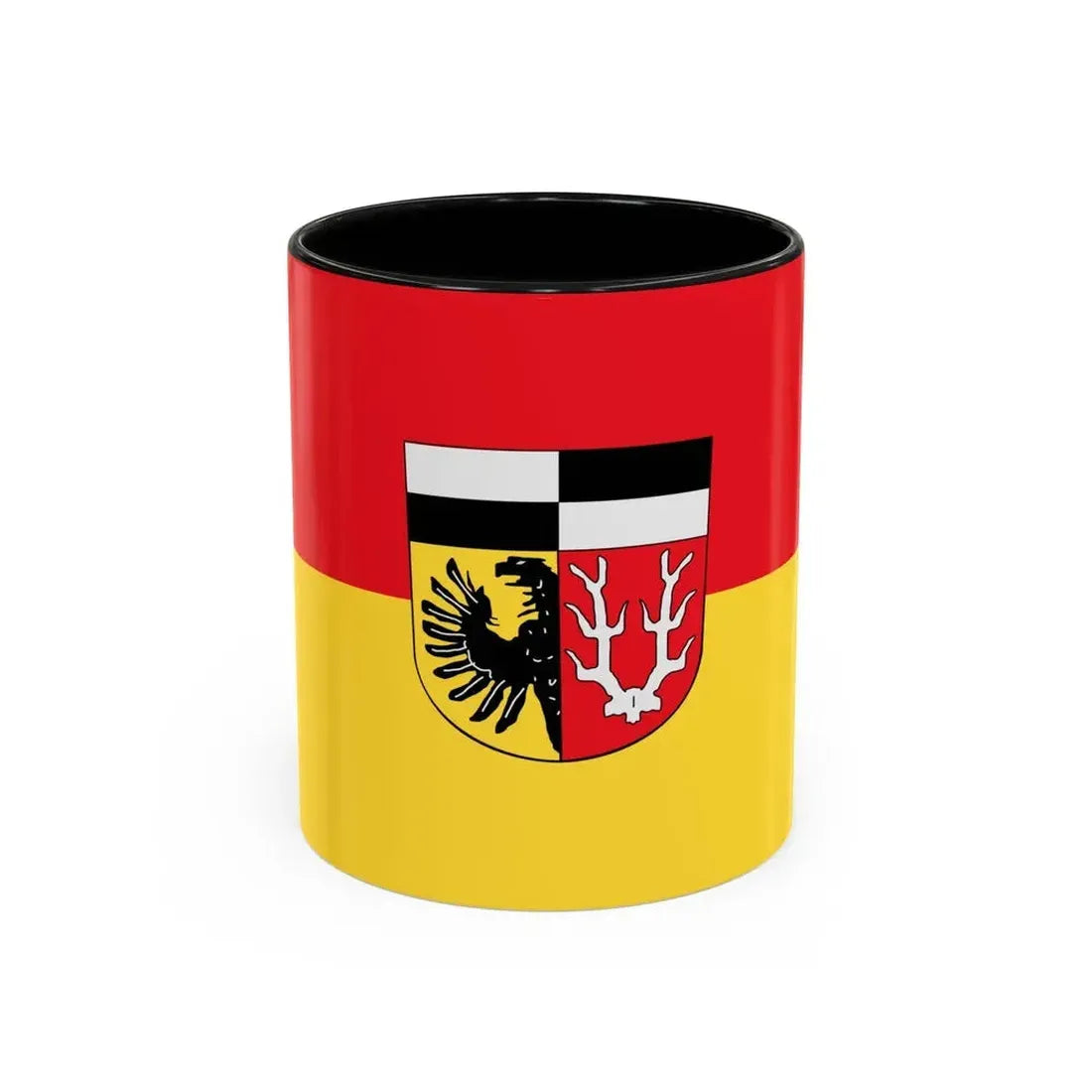 Flag of Wunsiedel Germany - Accent Coffee Mug 11oz Black - Go Mug Yourself