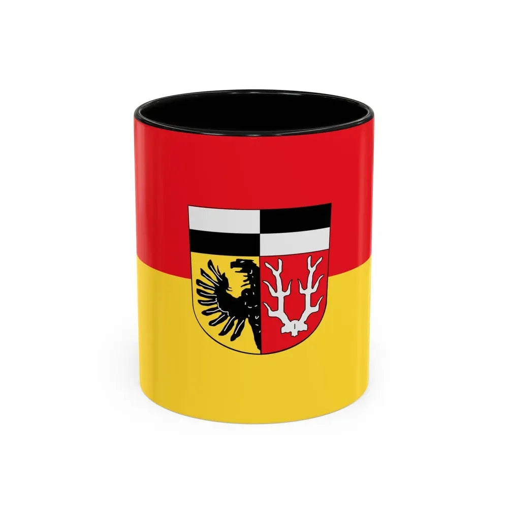 Flag of Wunsiedel Germany - Accent Coffee Mug 11oz Black - Go Mug Yourself