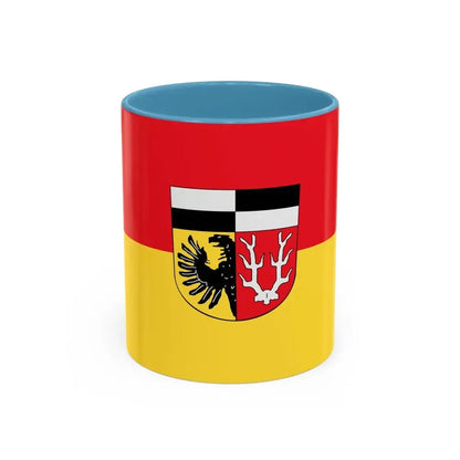 Flag of Wunsiedel Germany - Accent Coffee Mug 11oz Light Blue - Go Mug Yourself