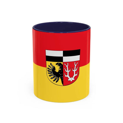 Flag of Wunsiedel Germany - Accent Coffee Mug 11oz Navy - Go Mug Yourself