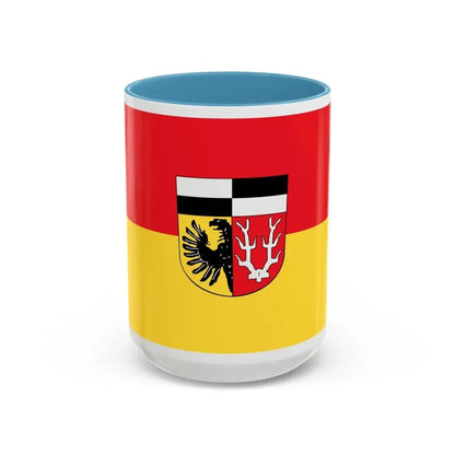 Flag of Wunsiedel Germany - Accent Coffee Mug 15oz Light Blue - Go Mug Yourself
