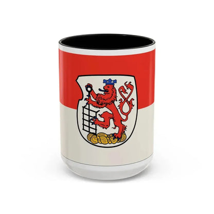 Flag of Wuppertal Germany - Accent Coffee Mug 15oz Black - Go Mug Yourself