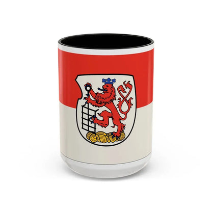 Flag of Wuppertal Germany - Accent Coffee Mug 15oz Black - Go Mug Yourself