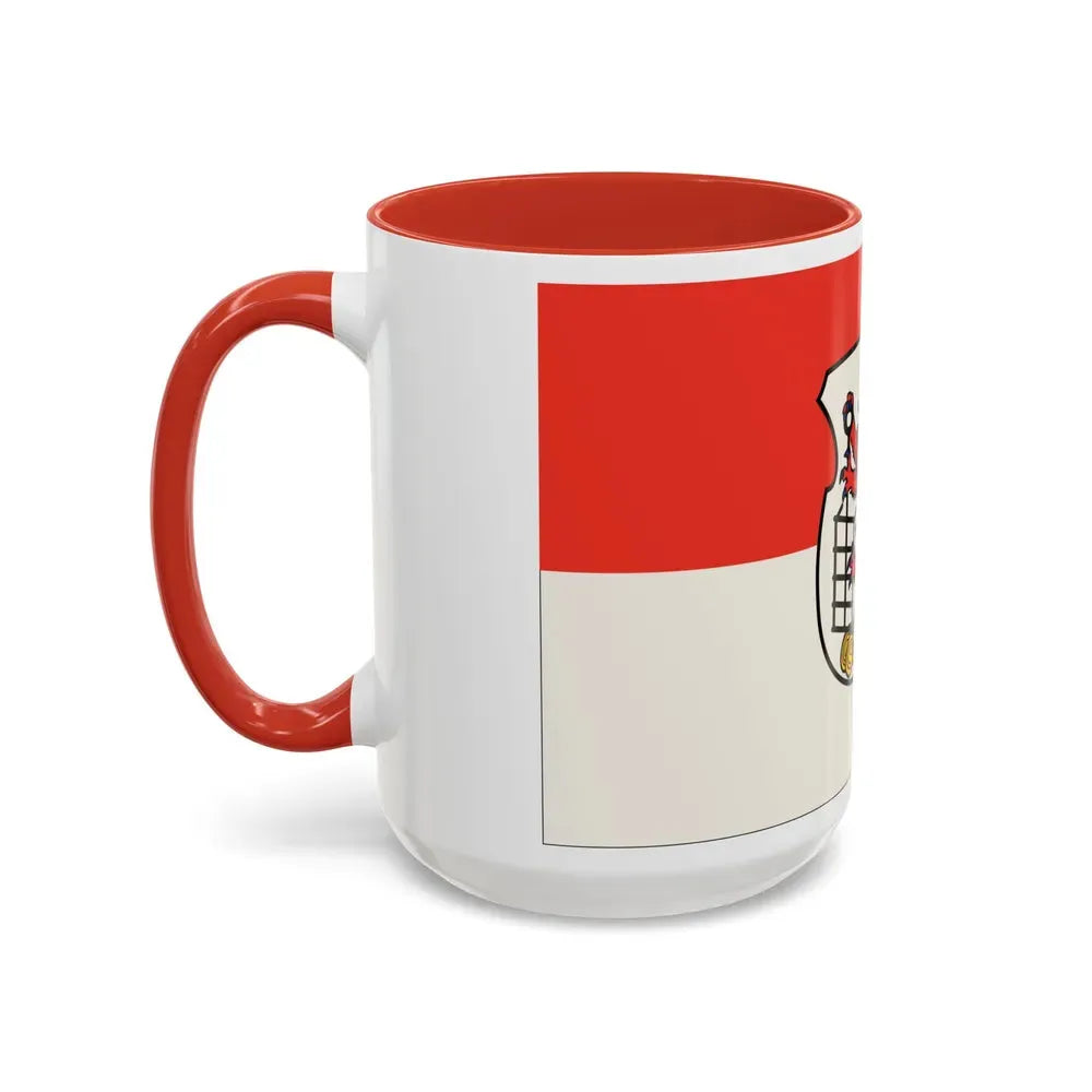 Flag of Wuppertal Germany - Accent Coffee Mug - Go Mug Yourself