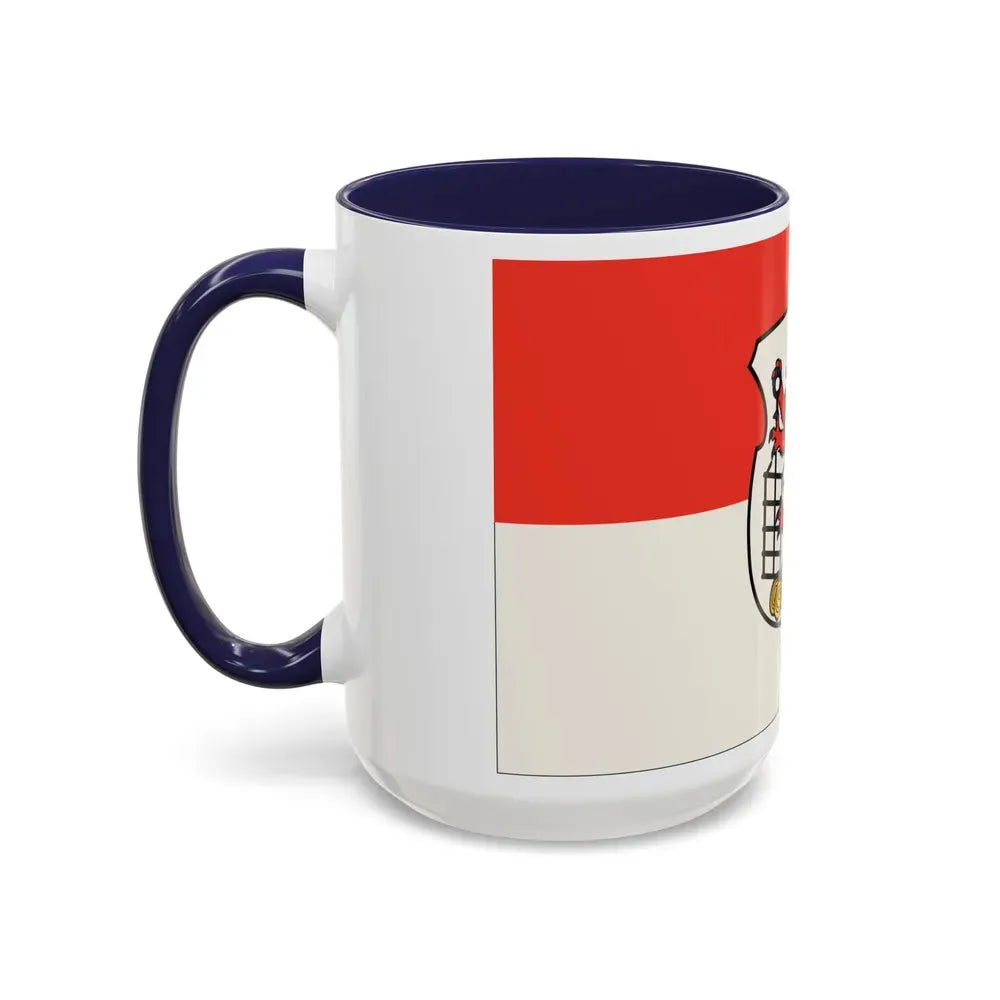 Flag of Wuppertal Germany - Accent Coffee Mug - Go Mug Yourself