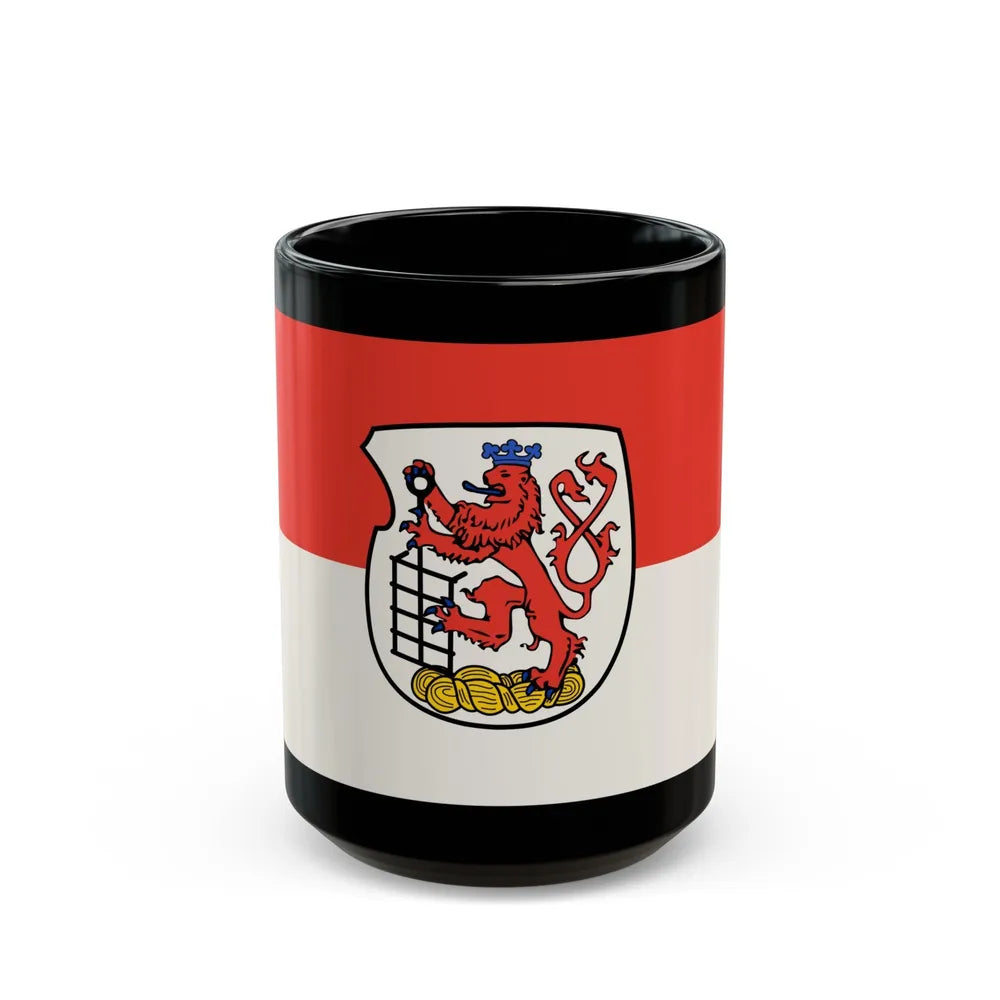 Flag of Wuppertal Germany - Black Coffee Mug-15oz-Go Mug Yourself