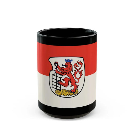 Flag of Wuppertal Germany - Black Coffee Mug 15oz - Go Mug Yourself
