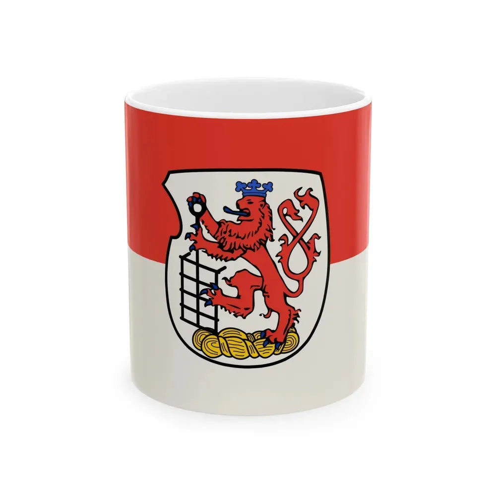 Flag of Wuppertal Germany - White Coffee Mug 11oz - Go Mug Yourself