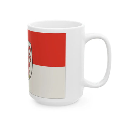 Flag of Wuppertal Germany - White Coffee Mug-Go Mug Yourself