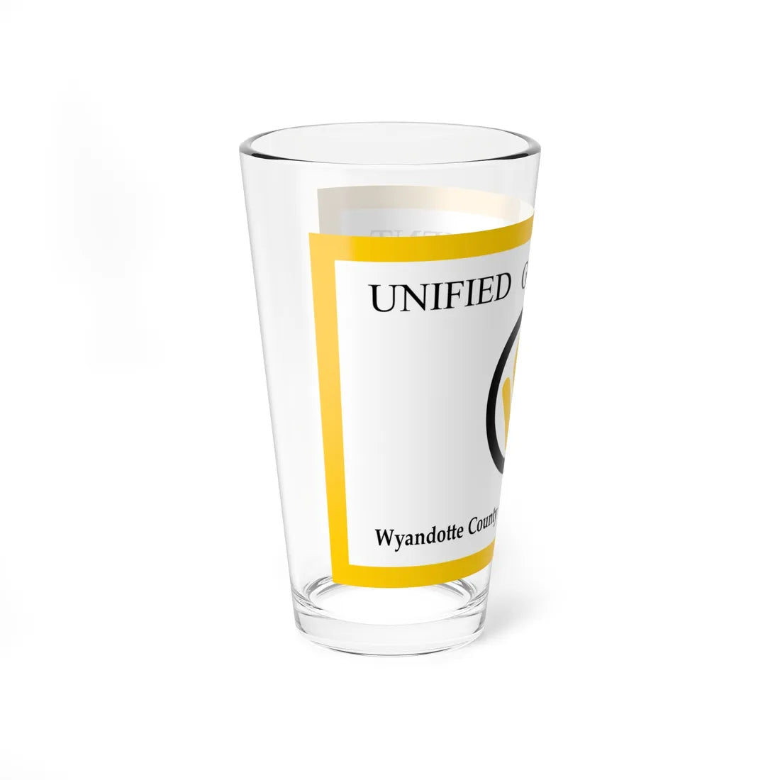Flag of Wyandotte County Kansas (United States) Pint Glass 16oz - Go Mug Yourself