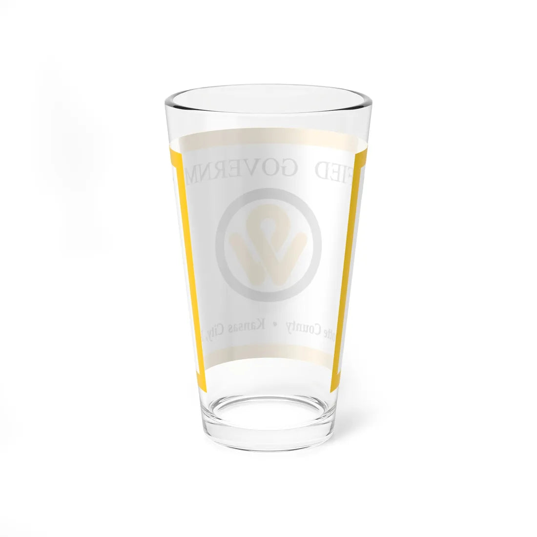 Flag of Wyandotte County Kansas (United States) Pint Glass 16oz - Go Mug Yourself