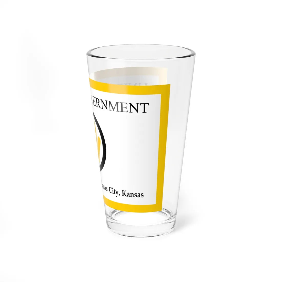 Flag of Wyandotte County Kansas (United States) Pint Glass 16oz - Go Mug Yourself
