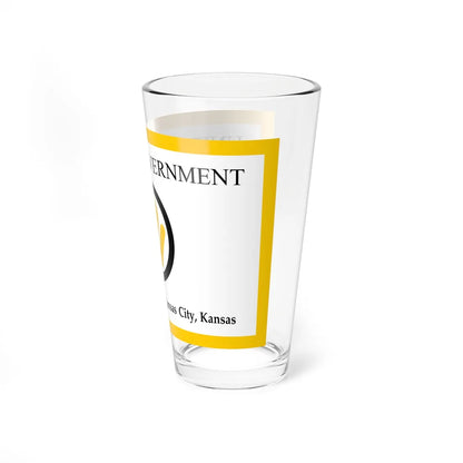 Flag of Wyandotte County Kansas (United States) Pint Glass 16oz - Go Mug Yourself
