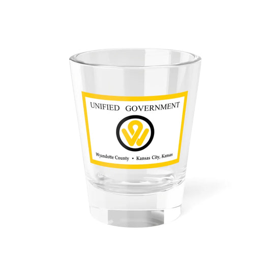Flag of Wyandotte County Kansas (United States) Shot Glass 1.5oz 1.5oz - Go Mug Yourself