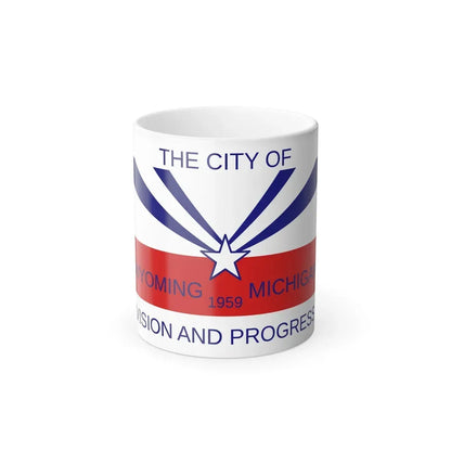 Flag of Wyoming, Michigan - Color Changing Coffee Mug 11oz - Go Mug Yourself