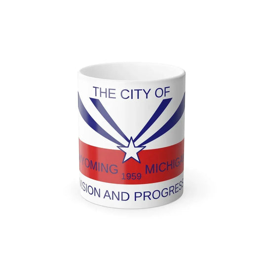 Flag of Wyoming, Michigan - Color Changing Coffee Mug 11oz - Go Mug Yourself