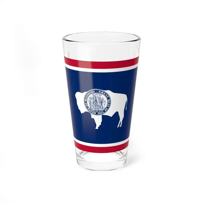 Flag of Wyoming (United States) Pint Glass 16oz 16oz - Go Mug Yourself