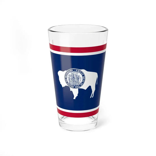 Flag of Wyoming (United States) Pint Glass 16oz 16oz - Go Mug Yourself