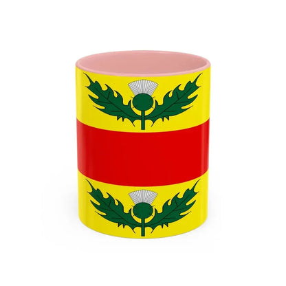 Flag of Xewkija Malta - Accent Coffee Mug 11oz Pink - Go Mug Yourself