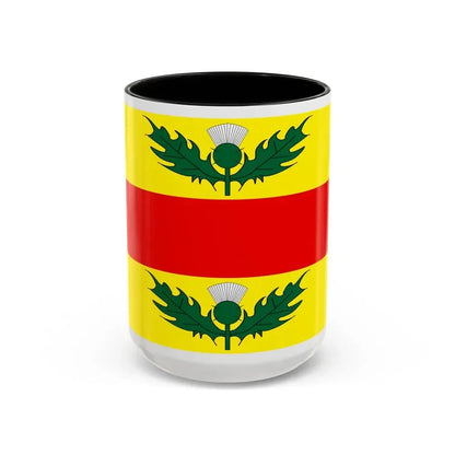 Flag of Xewkija Malta - Accent Coffee Mug 15oz Black - Go Mug Yourself