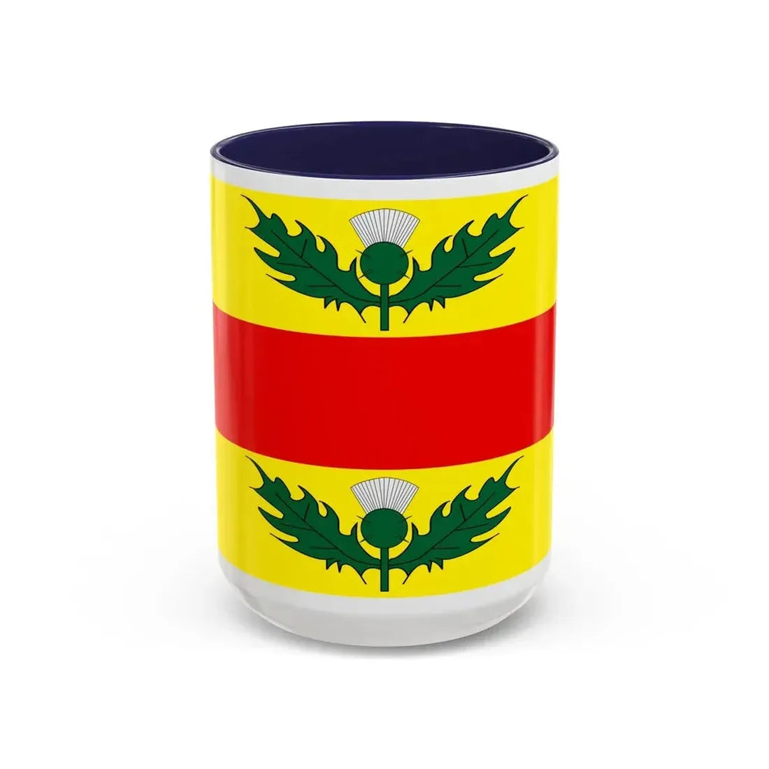 Flag of Xewkija Malta - Accent Coffee Mug 15oz Navy - Go Mug Yourself