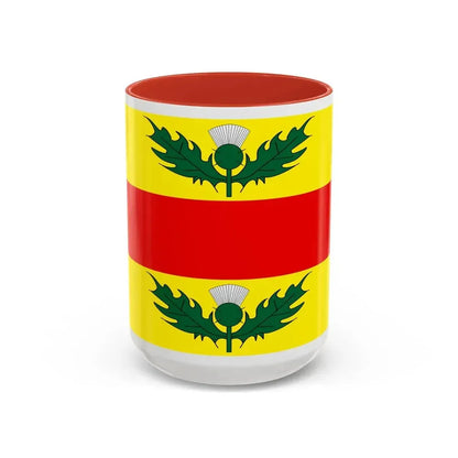 Flag of Xewkija Malta - Accent Coffee Mug 15oz Red - Go Mug Yourself