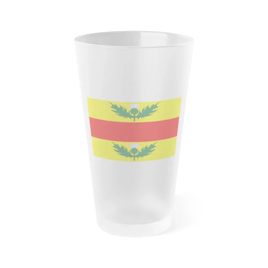 Flag of Xewkija Malta - Frosted Pint Glass 16oz 16oz Frosted - Go Mug Yourself