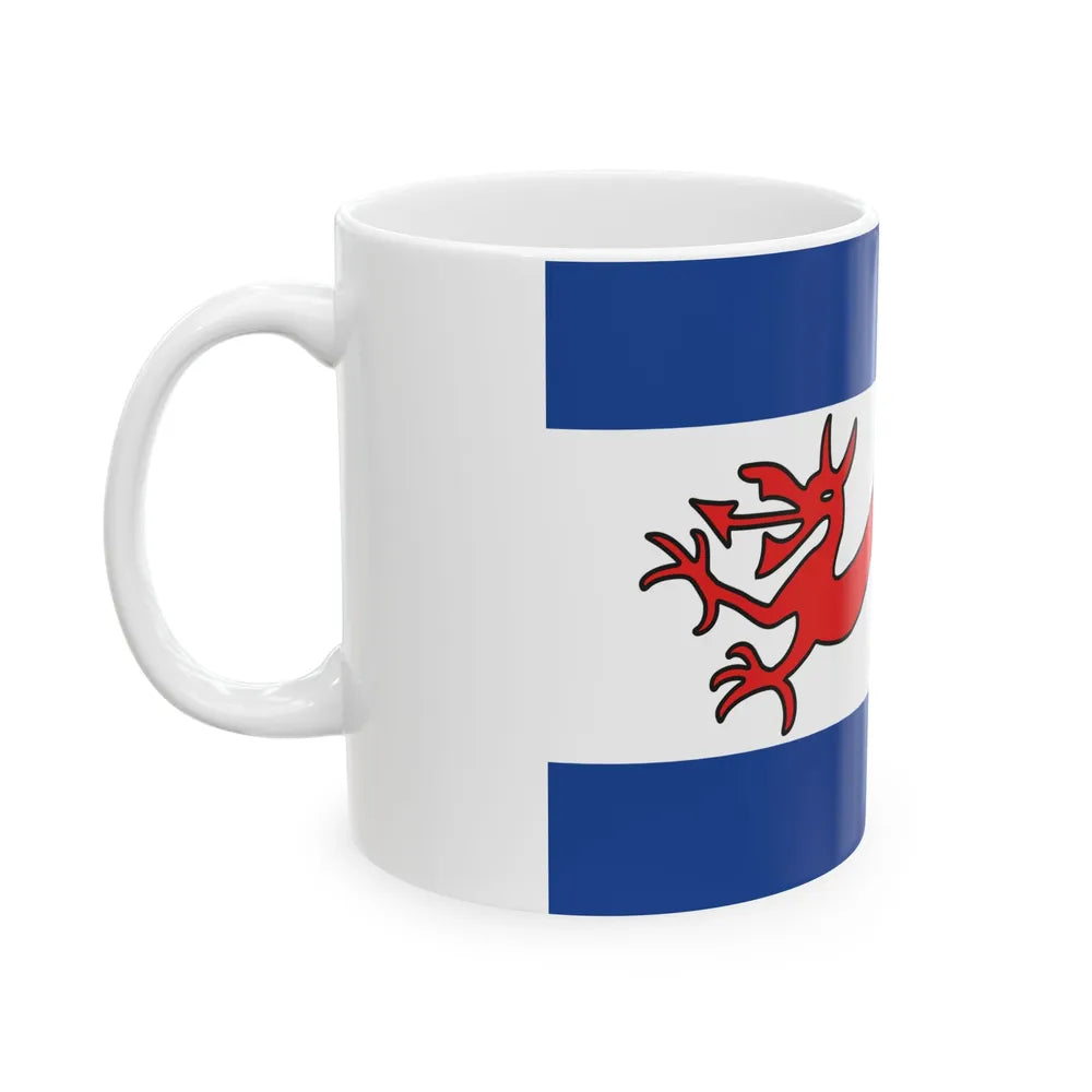 Flag of Y Wladfa (Argentina) White Coffee Mug - Go Mug Yourself