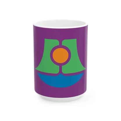 Flag of Yaese Okinawa (Japan) White Coffee Mug 15oz - Go Mug Yourself