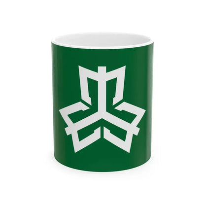 Flag of Yahaba Iwate (Japan) White Coffee Mug 11oz - Go Mug Yourself