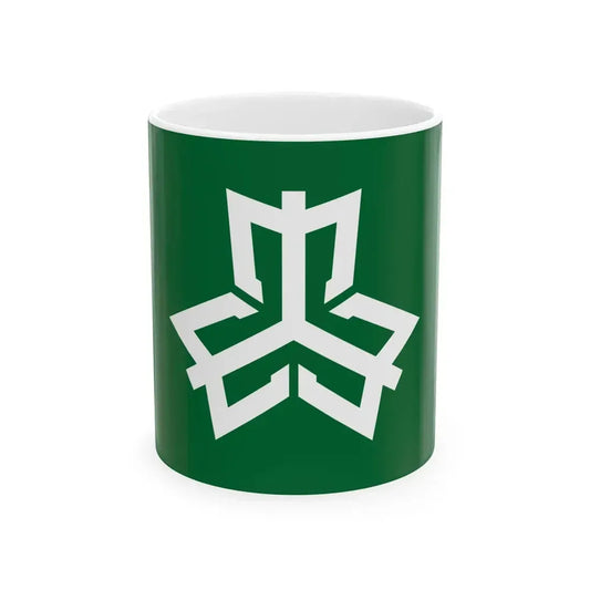 Flag of Yahaba Iwate (Japan) White Coffee Mug 11oz - Go Mug Yourself