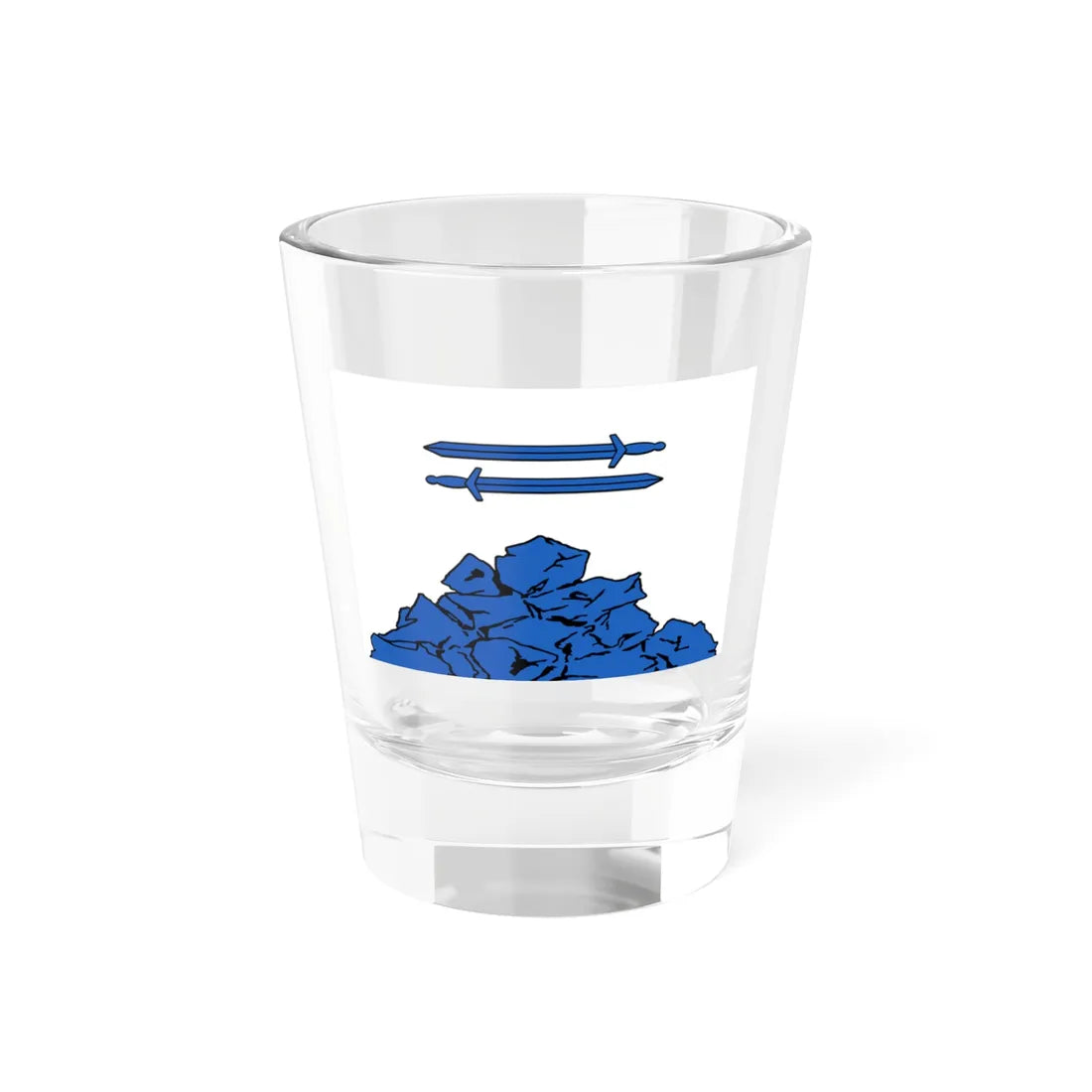 Flag of Yakovlevsky rayon (Russia) Shot Glass 1.5oz 1.5oz - Go Mug Yourself