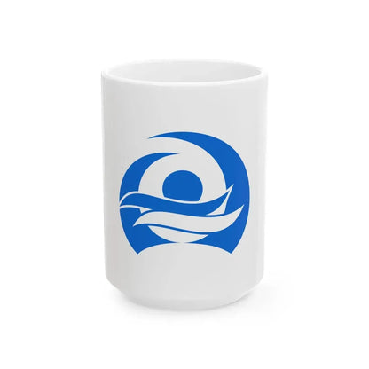 Flag of Yakumo Hokkaido (Japan) White Coffee Mug 15oz - Go Mug Yourself