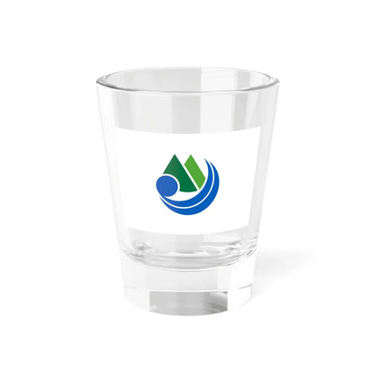 Flag of Yakushima Kagoshima (Japan) Shot Glass 1.5oz 1.5oz - Go Mug Yourself