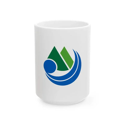 Flag of Yakushima Kagoshima (Japan) White Coffee Mug 15oz - Go Mug Yourself