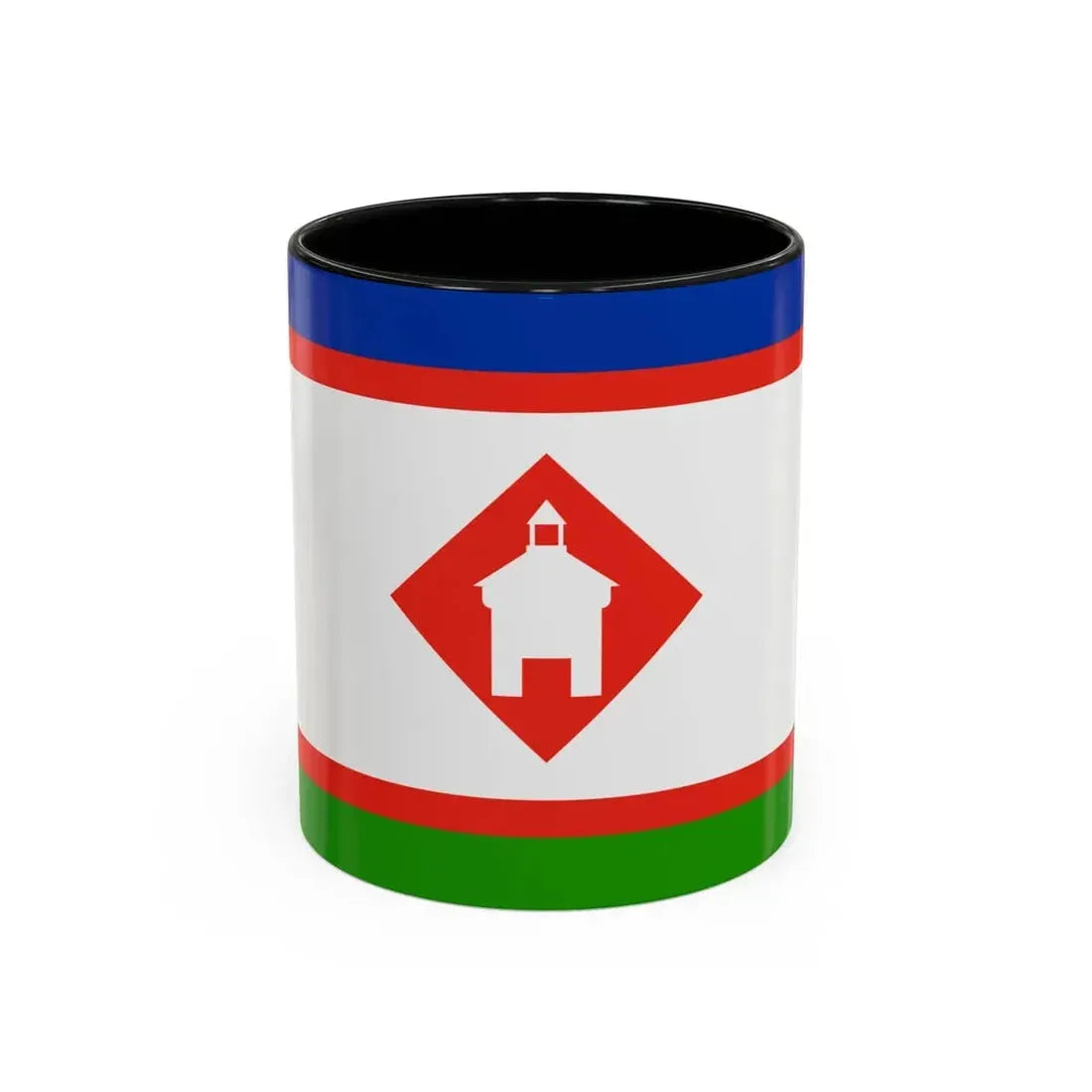 Flag of Yakutsk Russia - Accent Coffee Mug 11oz Black - Go Mug Yourself