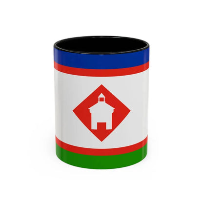Flag of Yakutsk Russia - Accent Coffee Mug 11oz Black - Go Mug Yourself