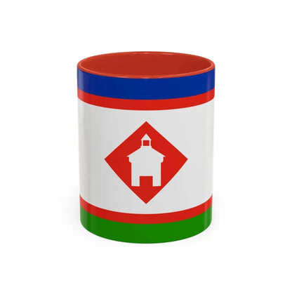 Flag of Yakutsk Russia - Accent Coffee Mug 11oz Red - Go Mug Yourself