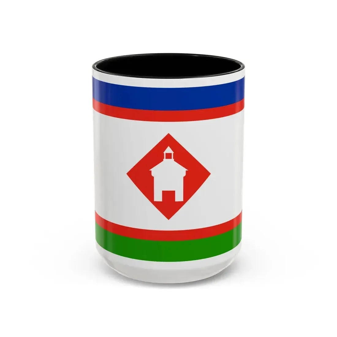 Flag of Yakutsk Russia - Accent Coffee Mug 15oz Black - Go Mug Yourself