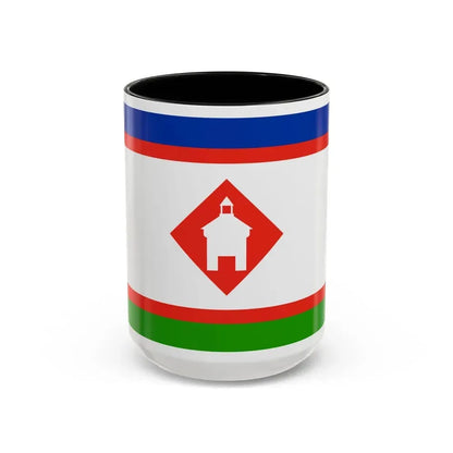 Flag of Yakutsk Russia - Accent Coffee Mug 15oz Black - Go Mug Yourself