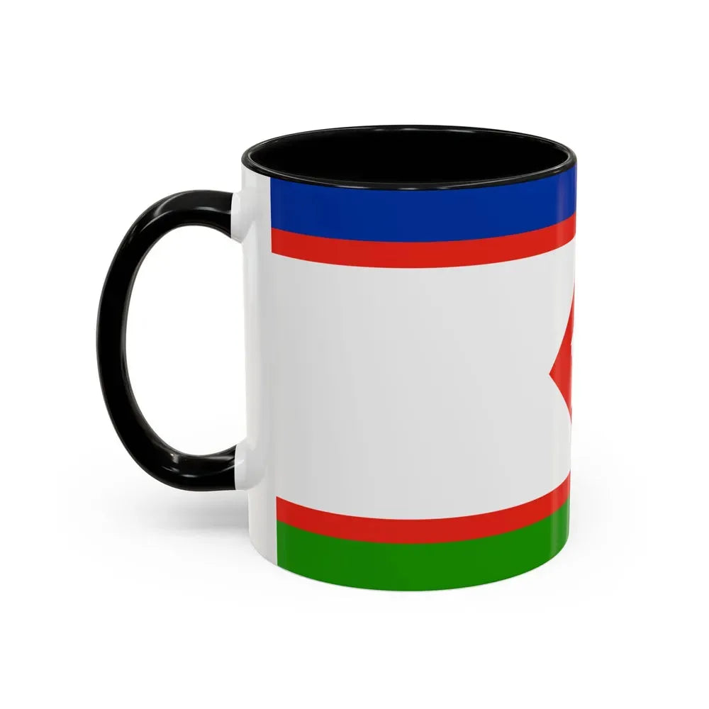 Flag of Yakutsk Russia - Accent Coffee Mug - Go Mug Yourself
