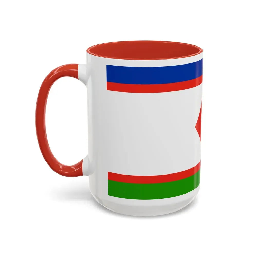 Flag of Yakutsk Russia - Accent Coffee Mug - Go Mug Yourself
